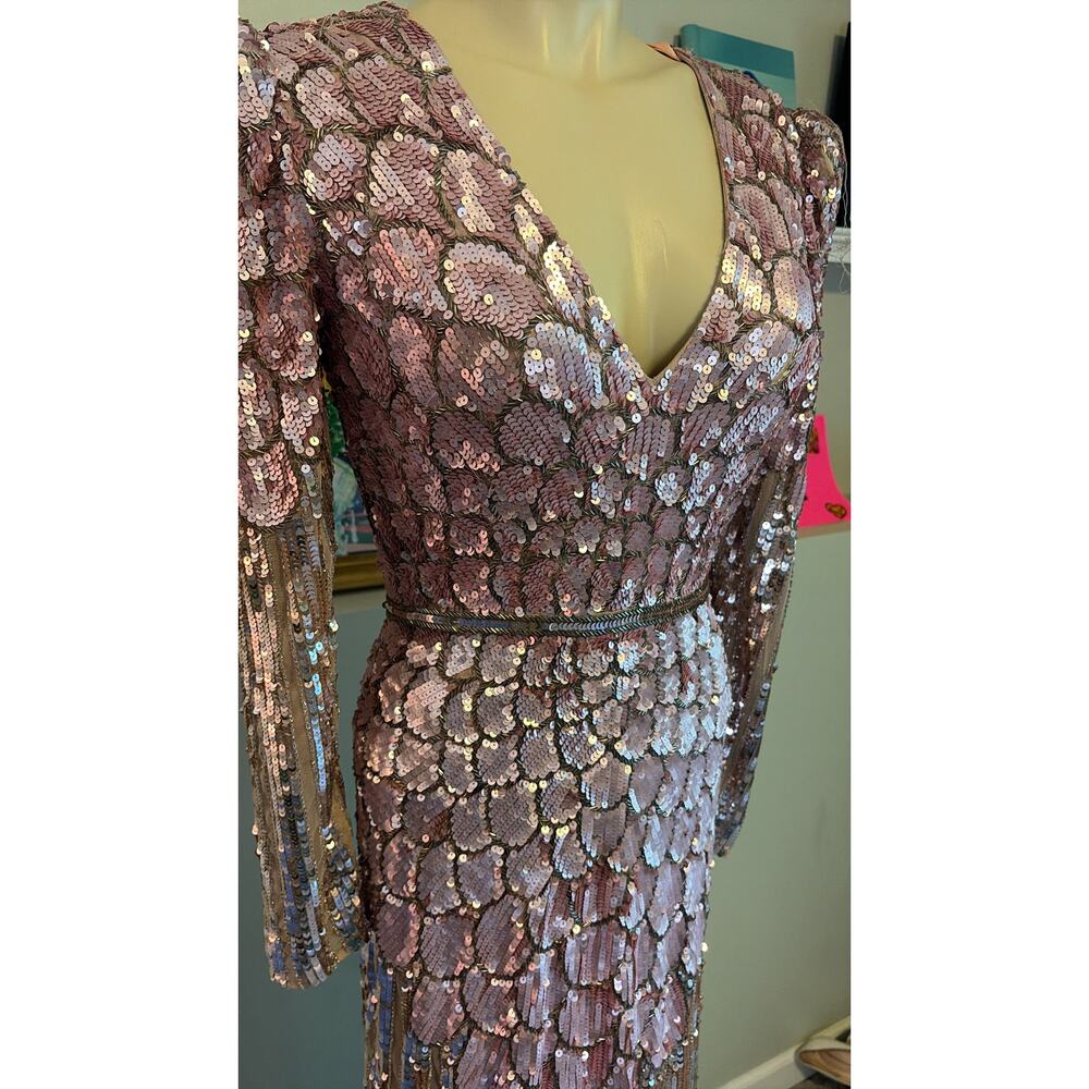 Mac Duggal - Sequined Long Dress - Picture 10 of 11